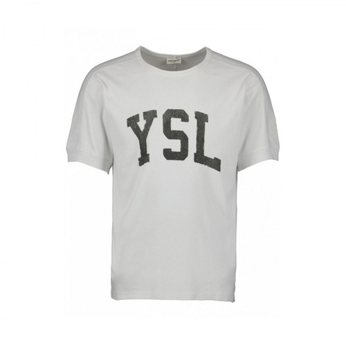 Saint Laurent, Vintage T-shirt Szary, male, 1350.00PLN