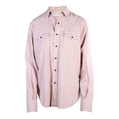 Saint Laurent Vintage, Używane koszule z kieszeniami Różowy, female, 1327.00PLN