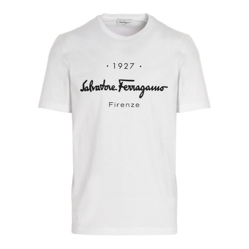 Salvatore Ferragamo, T-shirts Biały, male, 1323.00PLN