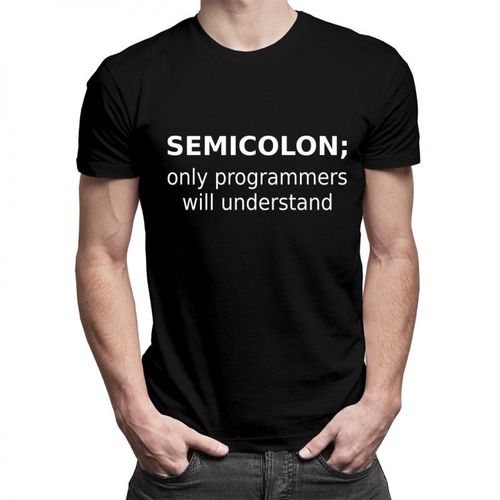 Semicolon - męska koszulka z nadrukiem 69.00PLN