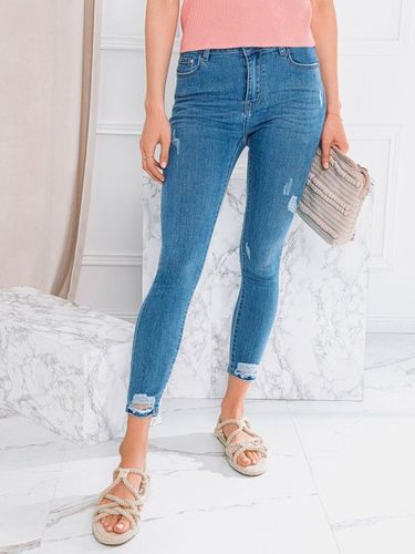 Spodnie damskie jeansowe 077PLR - niebieskie 49.99PLN