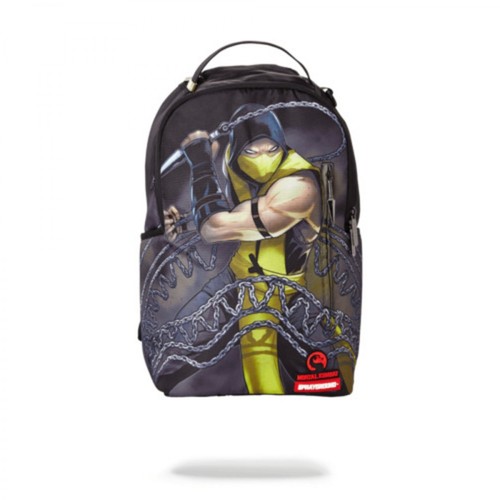 Sprayground, Backpack Mortal Kombat Scorpion Czarny, male, 496.00PLN