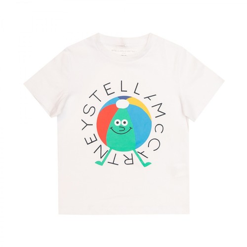 Stella McCartney, Printed T-shirt Biały, male, 228.00PLN