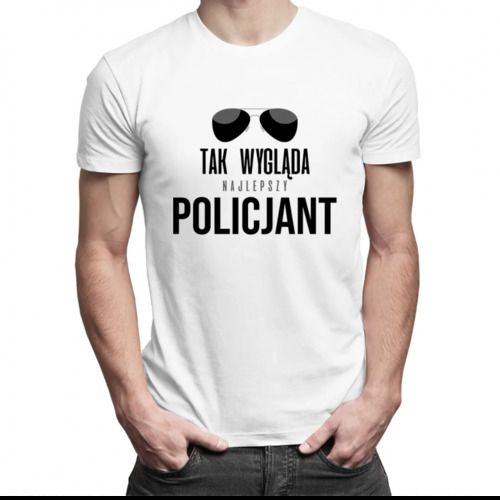 Tak wygląda najlepszy policjant - męska koszulka z nadrukiem 69.00PLN