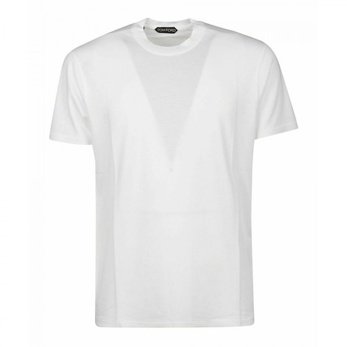 Tom Ford, Tfj950By229N01 T-Shirt Biały, male, 902.00PLN