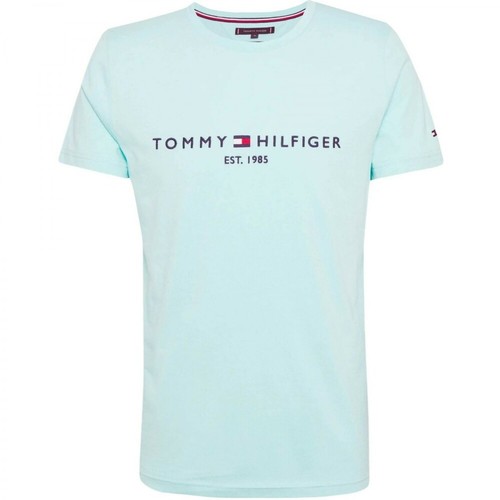 Tommy Hilfiger, Logo T-shirt Niebieski, male, 228.00PLN