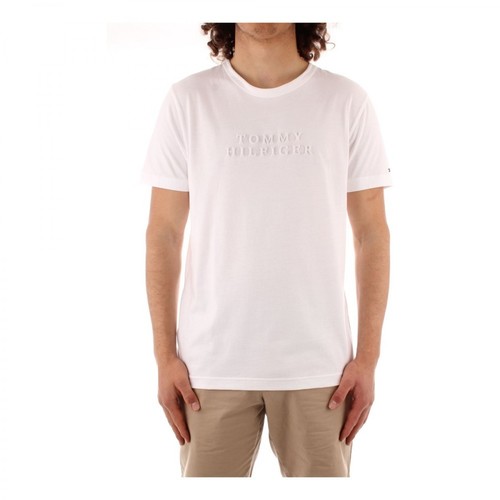 Tommy Hilfiger, Mw0Mw17671 Short sleeve t-shirt Biały, male, 294.00PLN