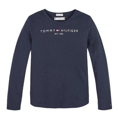 Tommy Hilfiger, T-Shirt essential a maniche lunghe Niebieski, unisex, 213.35PLN