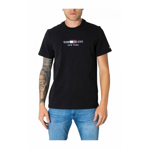 Tommy Jeans, T-Shirt Czarny, male, 393.43PLN