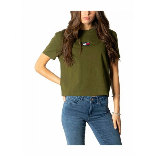 Tommy Jeans, T-Shirt Zielony, female, 342.28PLN