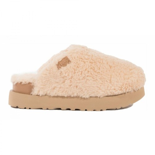 UGG, Fuzz Pantofole IN Lana Riciclata Beżowy, female, 556.00PLN