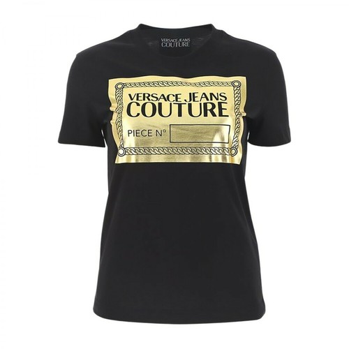 Versace, T-Shirt 71Dp613 Czarny, female, 543.00PLN
