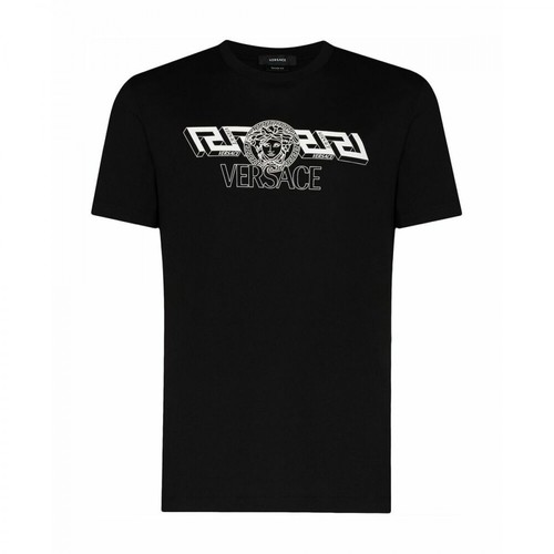 Versace, T-shirt Czarny, male, 575.00PLN