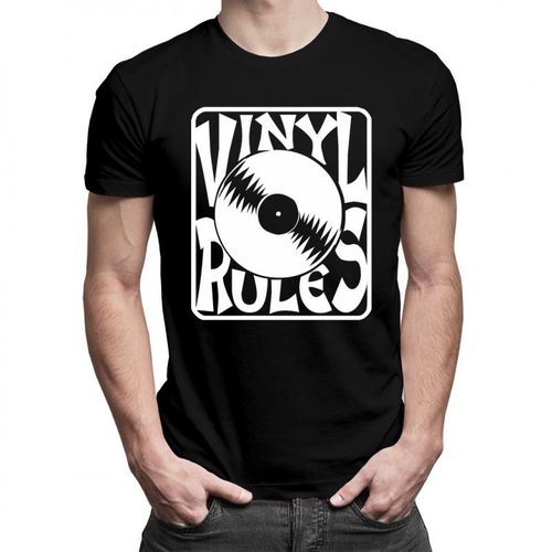 Vinyl Rules - męska koszulka z nadrukiem 69.00PLN