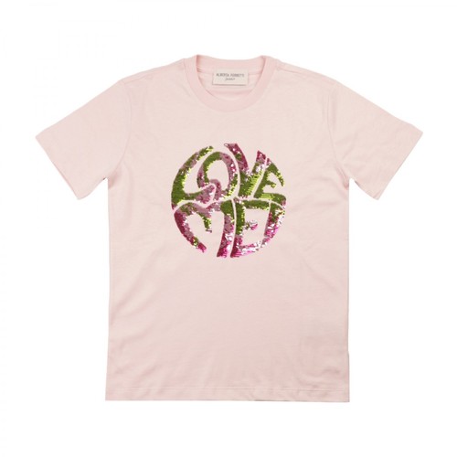 Alberta Ferretti, Junior T-shirt Różowy, female, 297.00PLN