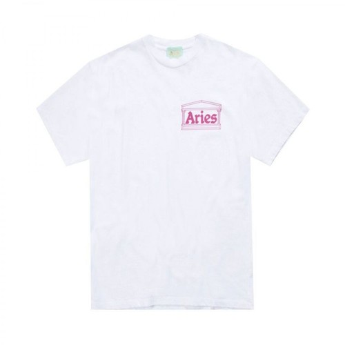 Aries, Classic Temple T-Shirt Biały, male, 388.00PLN