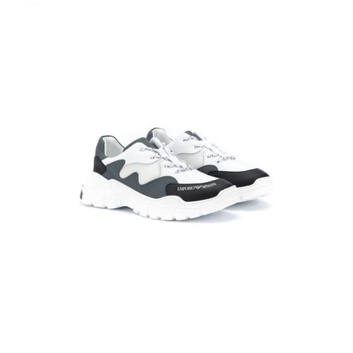 Armani, Dotted Sneakers Biały, male, 1085.00PLN