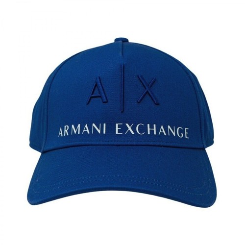Armani Exchange, Cap Niebieski, male, 343.00PLN