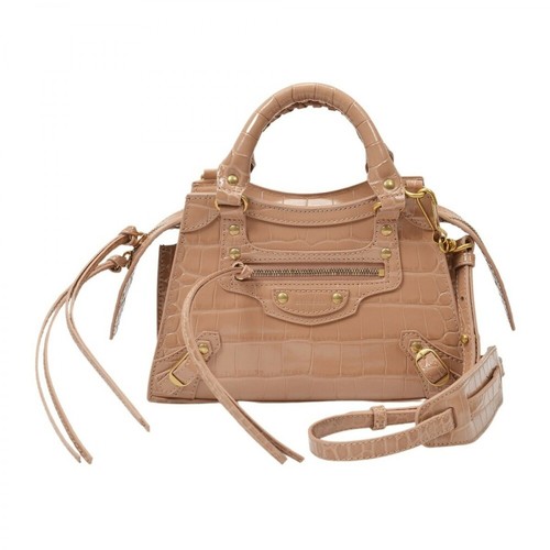 Balenciaga, Neo Classic Mini Top Handle Bag Beżowy, female, 7217.01PLN