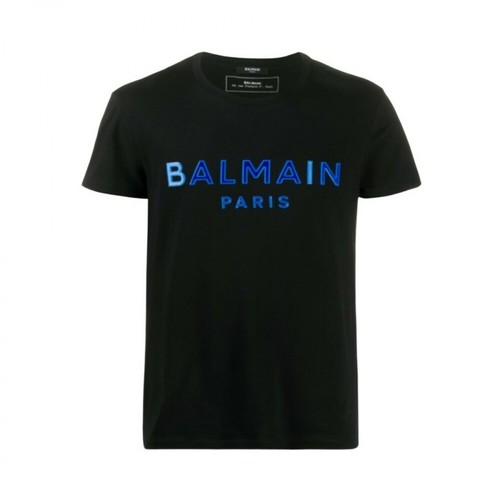 Balmain, Balmain T-Shirt Czarny, male, 890.00PLN
