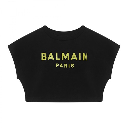 Balmain, Balmain T-shirts and Polos Black Czarny, male, 374.00PLN