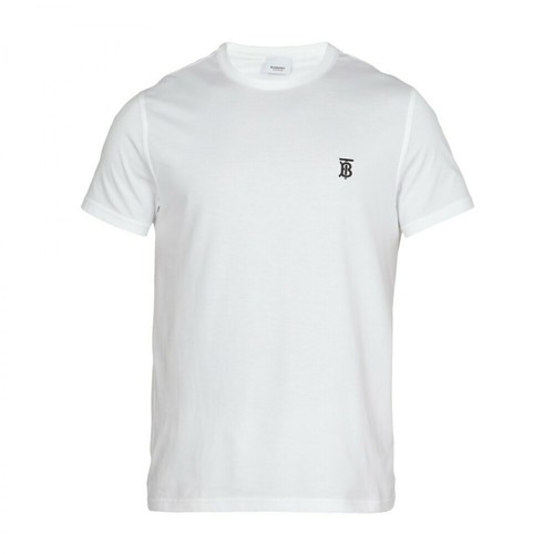 Burberry, tb monogram t-shirt Biały, male, 1482.00PLN