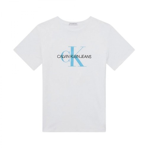 Calvin Klein, T-shirt Biały, male, 150.00PLN