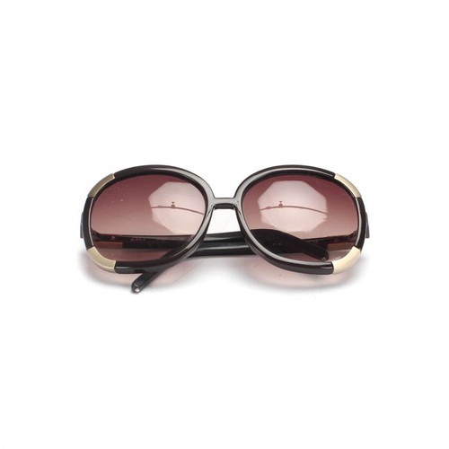 Chloé Pre-owned, Oversized Round Tinted Sunglasses Brązowy, female, 1150.00PLN