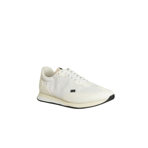 Clae, Runyon recycled mesh and vegan leather sneakers Biały, male, 472.00PLN