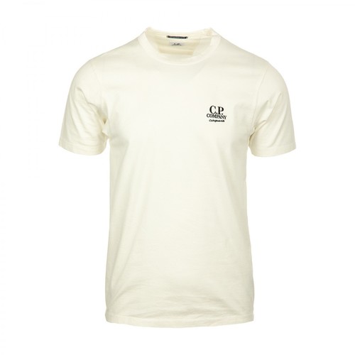 C.p. Company, T-shirt Biały, male, 551.00PLN