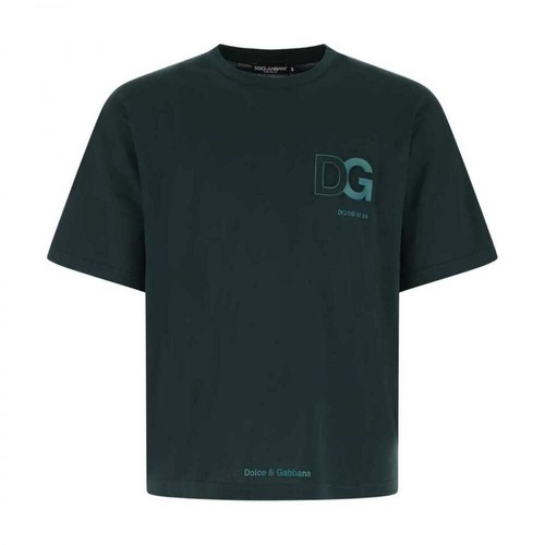 Dolce & Gabbana, T-Shirt Zielony, male, 2052.00PLN