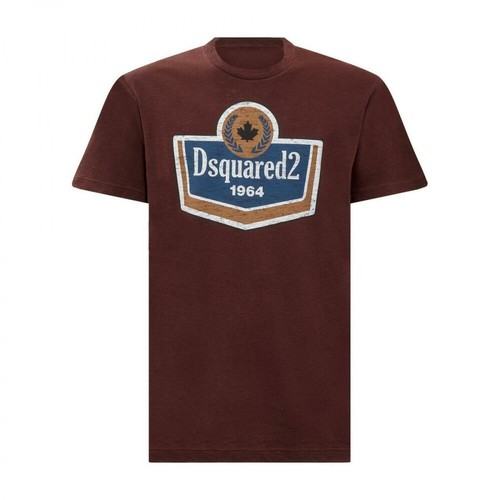 Dsquared2, 1964 T-shirt Czerwony, male, 1130.00PLN