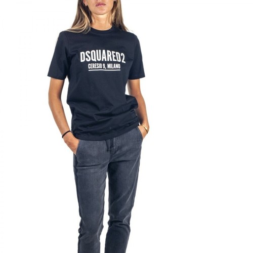 Dsquared2, Camiseta Ceresio9 T-shirt Czarny, female, 770.00PLN