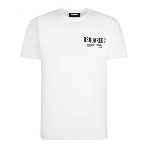 Dsquared2, Ceresio 9 T-Shirt Biały, male, 780.00PLN