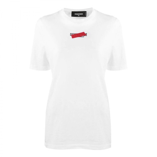 Dsquared2, Logo-Print T-shirt Biały, female, 912.00PLN