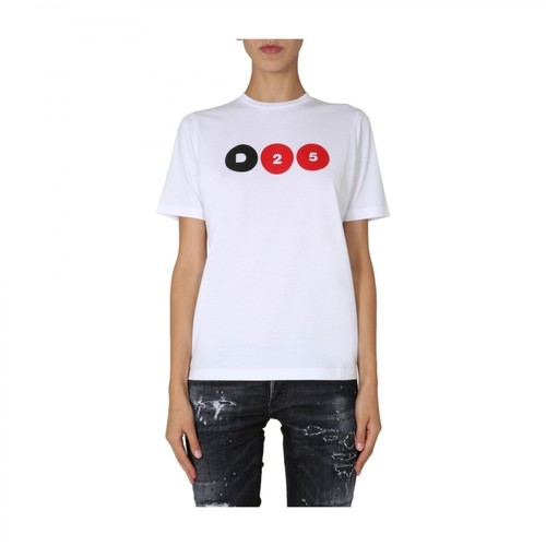 Dsquared2, Renny Fit T-shirt Biały, female, 607.00PLN