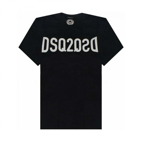 Dsquared2, T-shirt Czarny, male, 780.00PLN