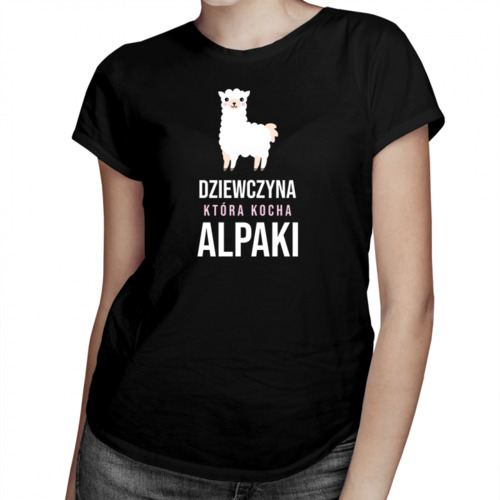 Dziewczyna, która kocha alpaki - damska koszulka z nadrukiem 69.00PLN