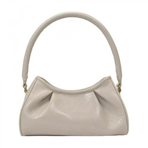 Elleme, Small Dimple Bag in Vintage Effect Leather Beżowy, female, 1270.92PLN