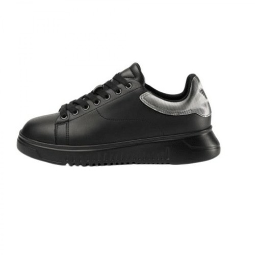 Emporio Armani, Sneakers Czarny, male, 1293.05PLN