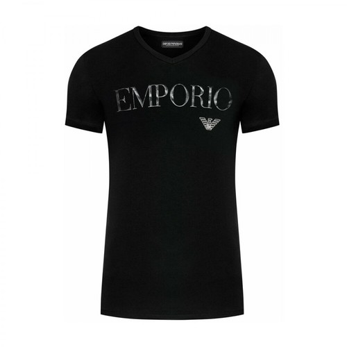 Emporio Armani, T-Shirt Czarny, male, 434.00PLN