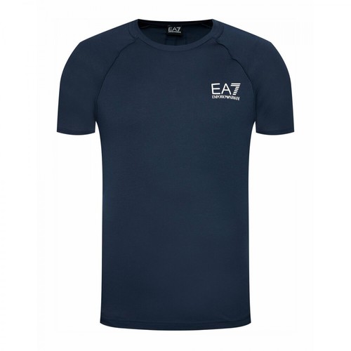 Emporio Armani, T-shirt Niebieski, male, 281.00PLN