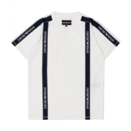 Emporio Armani, T-Shirt with T-shirt Biały, male, 248.00PLN