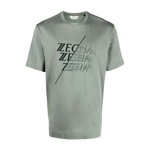 Ermenegildo Zegna, T-shirt Zielony, male, 548.00PLN