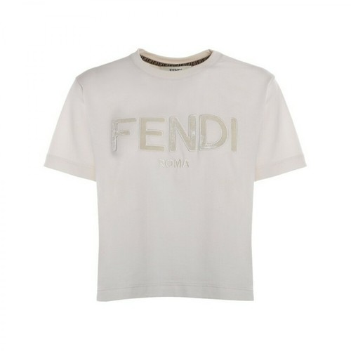 Fendi, T-shirt Beżowy, female, 2417.00PLN