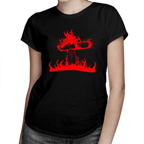 Flame snowboarder - damska koszulka z nadrukiem 69.00PLN