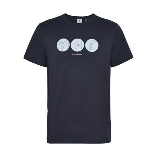 G-star, T-shirt Niebieski, male, 259.00PLN