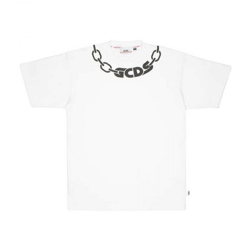Gcds, Chain Basic t-shirt Biały, male, 559.00PLN