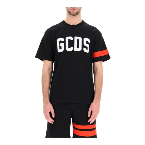 Gcds, T-shirt with logo patch Czarny, male, 1026.00PLN