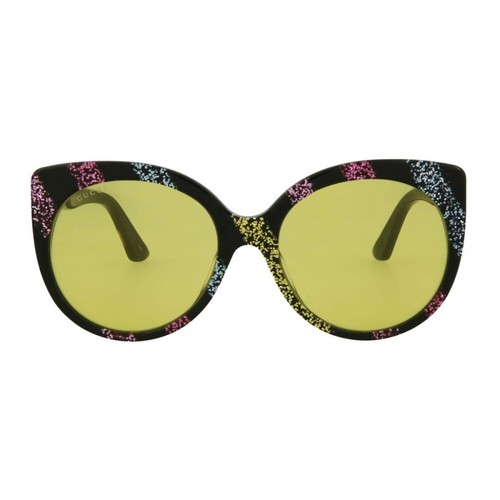 Gucci, Cat-Eye Acetate Sunglasses Brązowy, female, 675.00PLN
